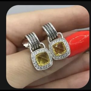 David Yurman lemon citrine drop earrings